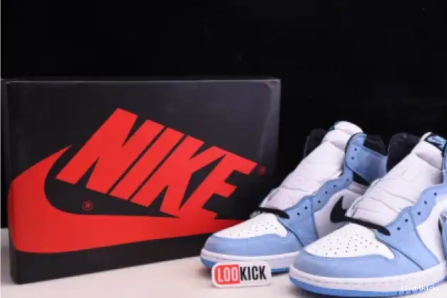 UNIVERSITY HIGH BLACK BLUE AIR WHITE JORDAN RETRO 555088-134 1 0601